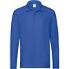 FRUIT OF THE LOOM Polo premium m/l Blu Royal