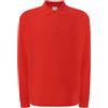 JHK Polo Uomo regular manica lunga Rossa