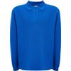 JHK Polo Uomo regular manica lunga Blu Royal