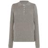 JHK Polo donna regular LADY manica lunga Grigio Melange