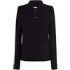 JHK Polo donna regular LADY manica lunga Nera