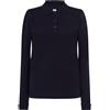 JHK Polo donna regular LADY manica lunga Blu Navy