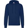 FRUIT OF THE LOOM Felpa Cappuccio Blu Navy