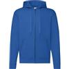 FRUIT OF THE LOOM Felpa Giacca Cappuccio Blu Royal