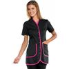 ISACCO Casacca Palmira nera+Fucsia ISACCO 005160M