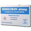 EG SpA Simecrin 40 mg - Contrasta gonfiore addominale e meteorismo 50 compresse masticabili