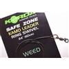 Korda Safe Zone Leader RING SWIVEL Weed 1 mt KORKSZ30