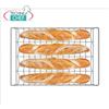 SPIDOCOOK - Teglia cromata canalata a 4 canali ultraleggera, Mod.BAGUETTE.GRID
