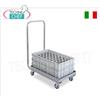 CB1443 Carrello per contenitori impasti pizza 60X40 in acciaio