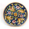 CERAMICHE CALTAGIRONE Piatto Ceramica Caltagirone Blu Fiori da cm 38