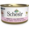 Schesir Cat Adult Cibo Umido per Gatti - Tonnetto con Prosciutto - JELLY - 24x85 gr