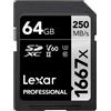 LEXAR 64GB Lexar Pro1667x SDHC/SDXC UHS-II