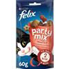 Purina Felix Party Mix Mixed Grill - manzo, pollo e salmone - 60 gr - 1° ORDINE? scegli lo sconto BZR5 / BZR20 + 200 punti fedeltà
