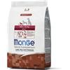 Monge Natural Superpremium Mini Adult Monoprotein Agnello con Riso e Patate - 800 gr Monoproteico crocchette cani Croccantini per cani