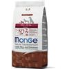 Monge Natural Superpremium Mini Adult Monoprotein Agnello con Riso e Patate - 2,5 kg Monoproteico crocchette cani Croccantini per cani