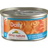 Almo Nature Daily Grain Free Menù Cat 85 gr - Mousse con Tonno e Merluzzo - Confezione da 24 pezzi - Cibo umido per gatti