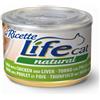 LifeCat Life Cat Natural Le Ricette 150 gr - Tonnetto con Pollo e Fegatini Cibo umido per gatti