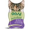 Oasy Delicatesse 85 gr - Patè con Tacchino - Confezione da 18 pezzi - Cibo umido per gatti - 1° ORDINE? scegli lo sconto BZR5 / BZR20 + 200 punti fedeltà