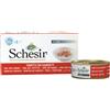 Schesir Cat Multipack 6x50 gr - Tonnetto con Gamberetti Cibo umido per gatti