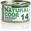 Natural Code acqua di cottura 85 gr - 14 - Tonno e Verdure Cibo umido per gatti