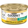 Gourmet Purina Gourmet Gold Tortini Umido Gatto 85g - Pollo e Carote Cibo umido per gatti