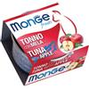 Monge Fruits Cat Adult prelibatezze naturali 80 gr - Tonno con Mela - Confezione da 6 pezzi - Cibo umido per gatti - 1° ORDINE? scegli lo sconto BZR5 / BZR20 + 200 punti fedeltà