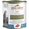 Almo Nature HFC Natural in brodo di cottura 280 gr - Tonno dell'Atlantico Cibo umido per gatti