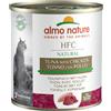 Almo Nature HFC Natural in brodo di cottura 280 gr - Tonno e Pollo Cibo umido per gatti