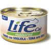 LifeCat Life Cat Natural Lattine 85 gr - Tonno con Sogliola Cibo umido per gatti