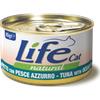 LifeCat Life Cat Natural Lattine 85 gr - Tonno con Pesce Azzurro Cibo umido per gatti