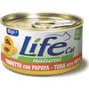 LifeCat Life Cat Natural con Frutta 85 gr - Tonno con Papaya - Confezione da 24 pezzi - Cibo umido per gatti - 1° ORDINE? scegli lo sconto BZR5 / BZR20 + 200 punti fedeltà