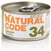 Natural Code acqua di cottura Soft Jelly 85 g - 34 - Tonno e Kiwi Cibo umido per gatti