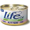 LifeCat Life Cat Natural Kitten 85 gr - Tonno Cibo umido per gatti