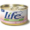 LifeCat Life Cat Natural Lattine 85 gr - Tonno con gamberetti Cibo umido per gatti