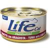 LifeCat Life Cat Natural Lattine 85 gr Tonno con aragosta - confezione da 24 pezzi - Cibo umido per gatti - 1° ORDINE? scegli tra BZR5 - BZR20 + 200 pt fedeltà