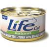 LifeCat Life Cat Natural Lattine 85 gr - Tonno con Alicette - Confezione da 24 pezzi - Cibo umido per gatti - 1° ORDINE? scegli lo sconto BZR5 / BZR20 + 200 punti fedeltà