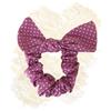 ELASTICO PER CAPELLI Accessorio Le Vanità - Rosa Pois Bianchi