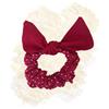 ELASTICO PER CAPELLI Accessorio Le Vanità - Fiocco Rosso Pois Bianco