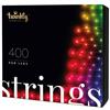 TWINKLY Luci di Natale LED RGB BT+Wifi Controllabili e Personalizzabili con APP SMARTPHONE KIT 400 LED Prolungabili