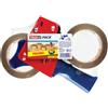 tesa Dispenser per nastri adesivi tesa PROMOPACK tendinastro con 2 nastri avana rosso/blu - 57455-00001-01