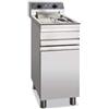 Ristoattrezzature Modello: 8383,Friggitrice Elettrica professionale capacità 18-20 Lt per Pub Bar Ristoranti Monoblocco su Mobile