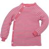 Reiff Pullover baby in lana Merino - righe toni rosa candy