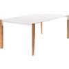 HORM tavolo rettangolare TANGO con piano in Fenix bianco