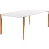 HORM tavolo rettangolare TANGO con piano in Fenix bianco - FRFB120X240