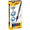 bic Marcatori per lavagne bianche BIC Velleda Liquid Ink Pocket punta conica 4,2 mm assortiti astuccio da 4 - 902094