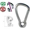 MOTOMARINE Moschettone KONG Eye Wide C/Occhio in Acciaio Inox AISI 316