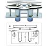 MOTOMARINE Bitta a Scomparsa in Acciaio Inox con Base Stondata