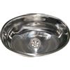 Lavello inox ovale mm.385x265x135