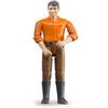 BRUDER 60007 UOMO CON JEANS MARRONI
