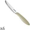Tescoma COLTELLO TAVOLA, 12 CM 6 PZ TORTORA "PRESTO"